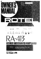 Rotel-RA-413 - Owners manual 